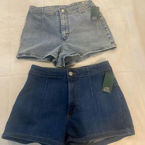 Two pair of women’s wild fable high waisted stretch shorts